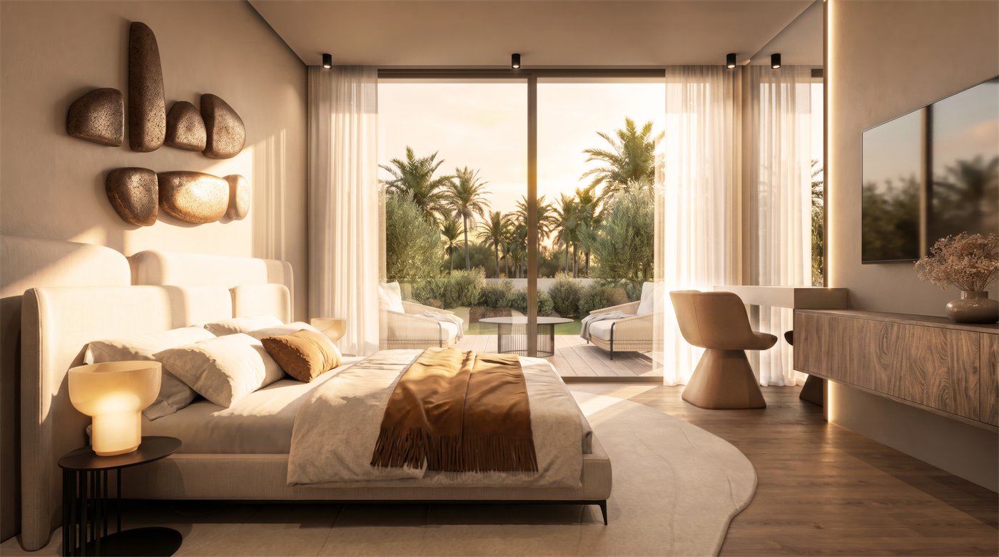 Bedroom suite opening onto the garden